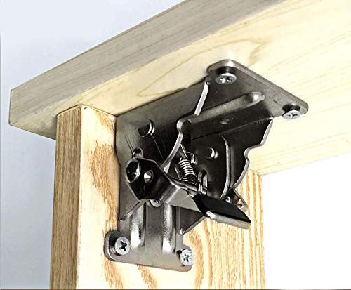 Skelang 2-Pack Folding Brackets, Lock Extension Hinge, Foldable Leg Brackets