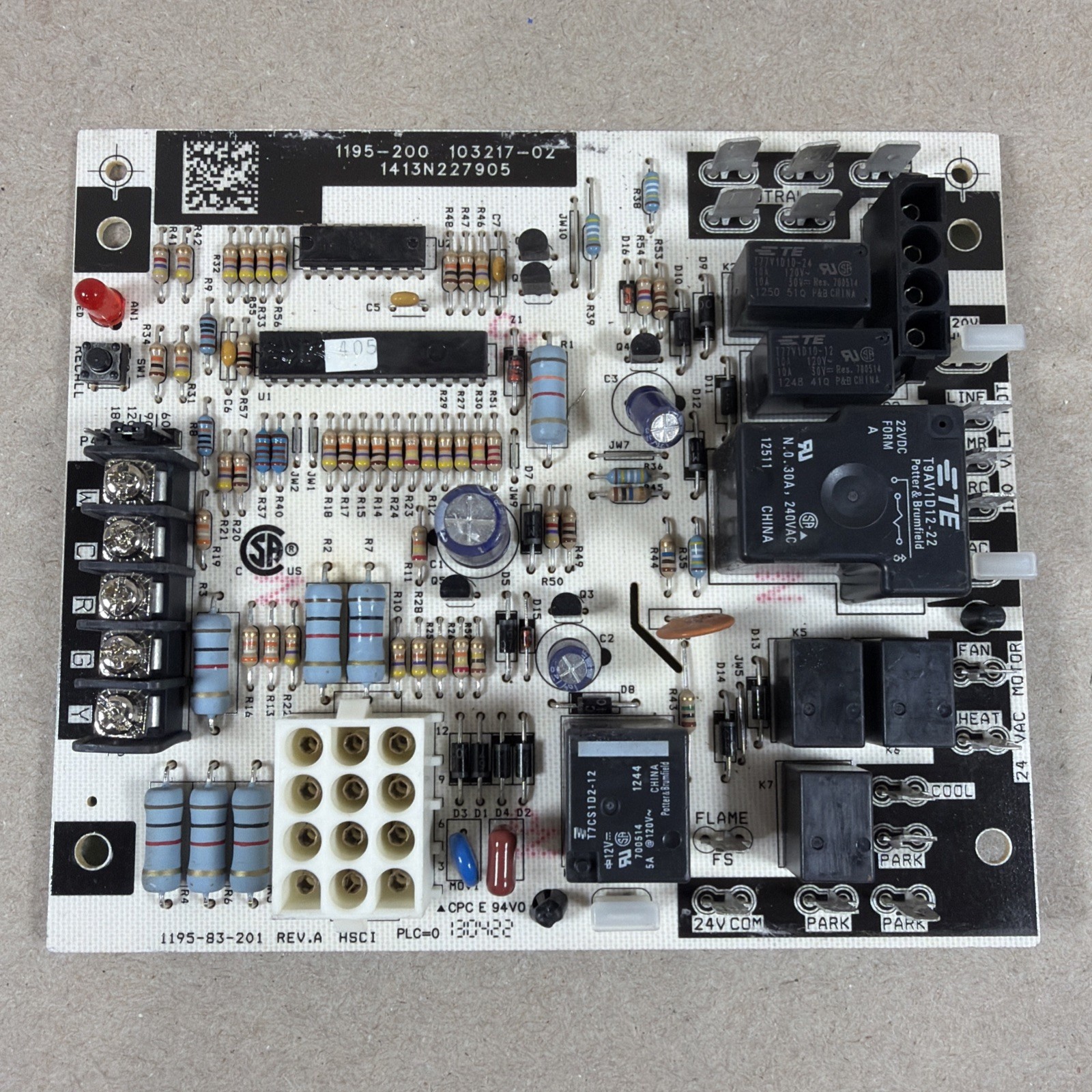 TESTED🔥 Lennox 1195-200 Furnace Fan Control Circuit Board 103217-02