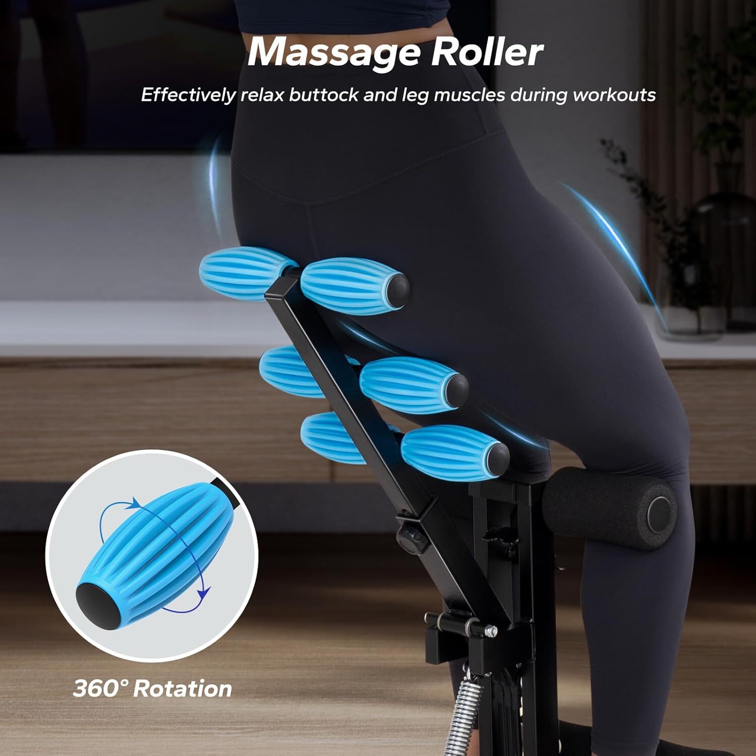 MERACH Deep Squat Adjustable Machine Glute Trainer Core Leg Workout for Home Gym