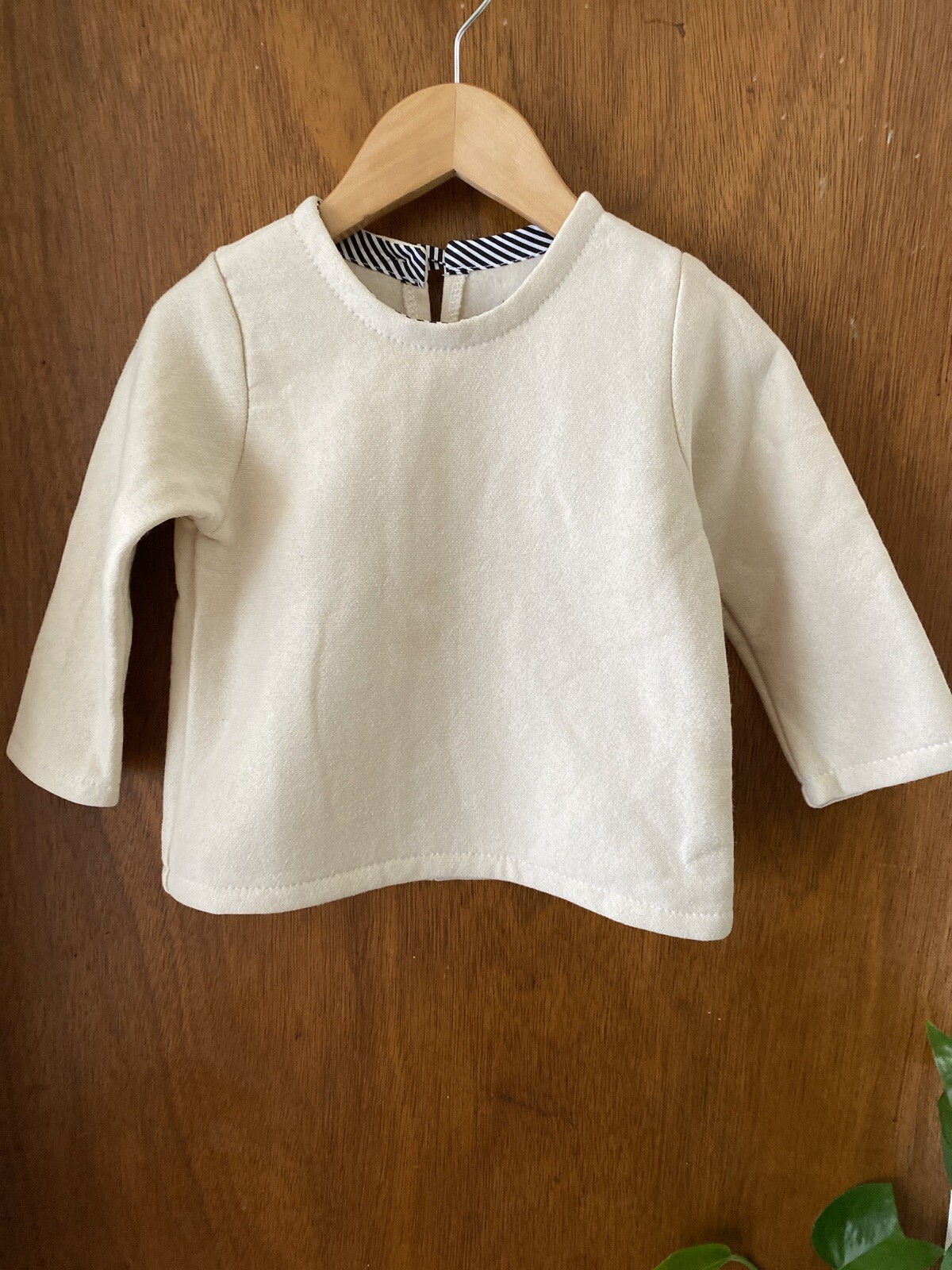 Fleece On The Inside Sweater Beige  2T