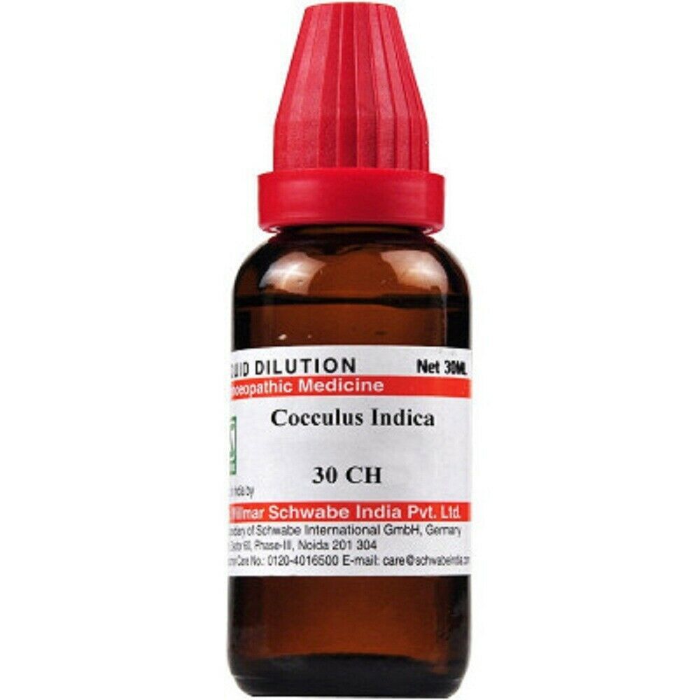 Willmar Schwabe Homeopathy Cocculus Indicus (30 ML) (Select Potency)