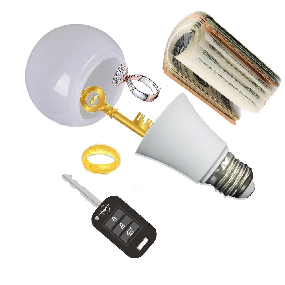 4 Size Sight Secret Safe Light Bulb Stash Can Safe Container Hiding Spot Private