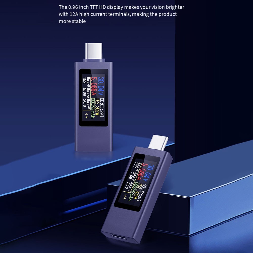 Tester Meter for Phone Charging Current Voltage Meter 2302C 240W