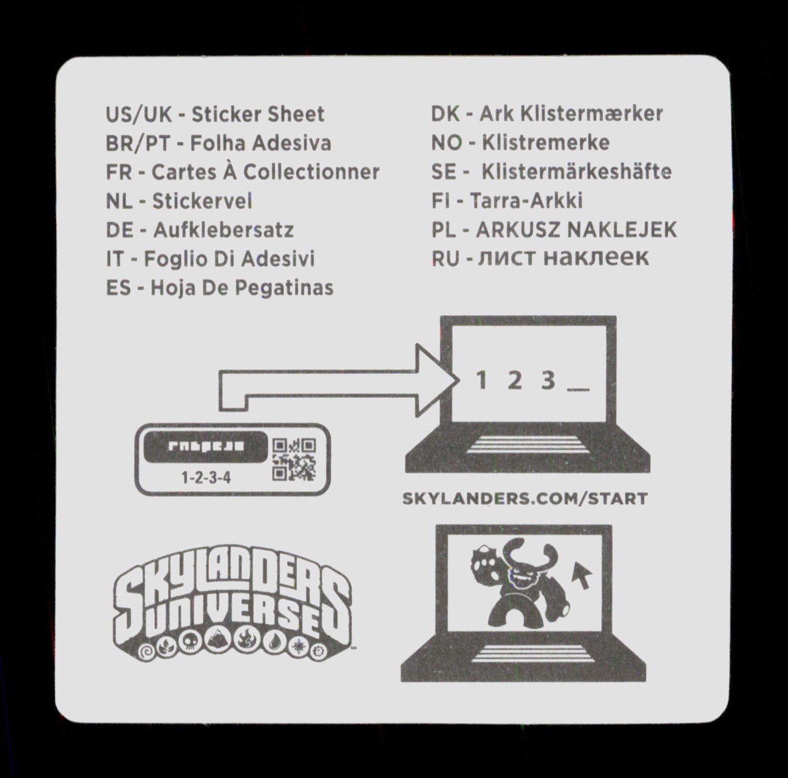 Sprocket Skylanders Giants 2012 Activision Sticker