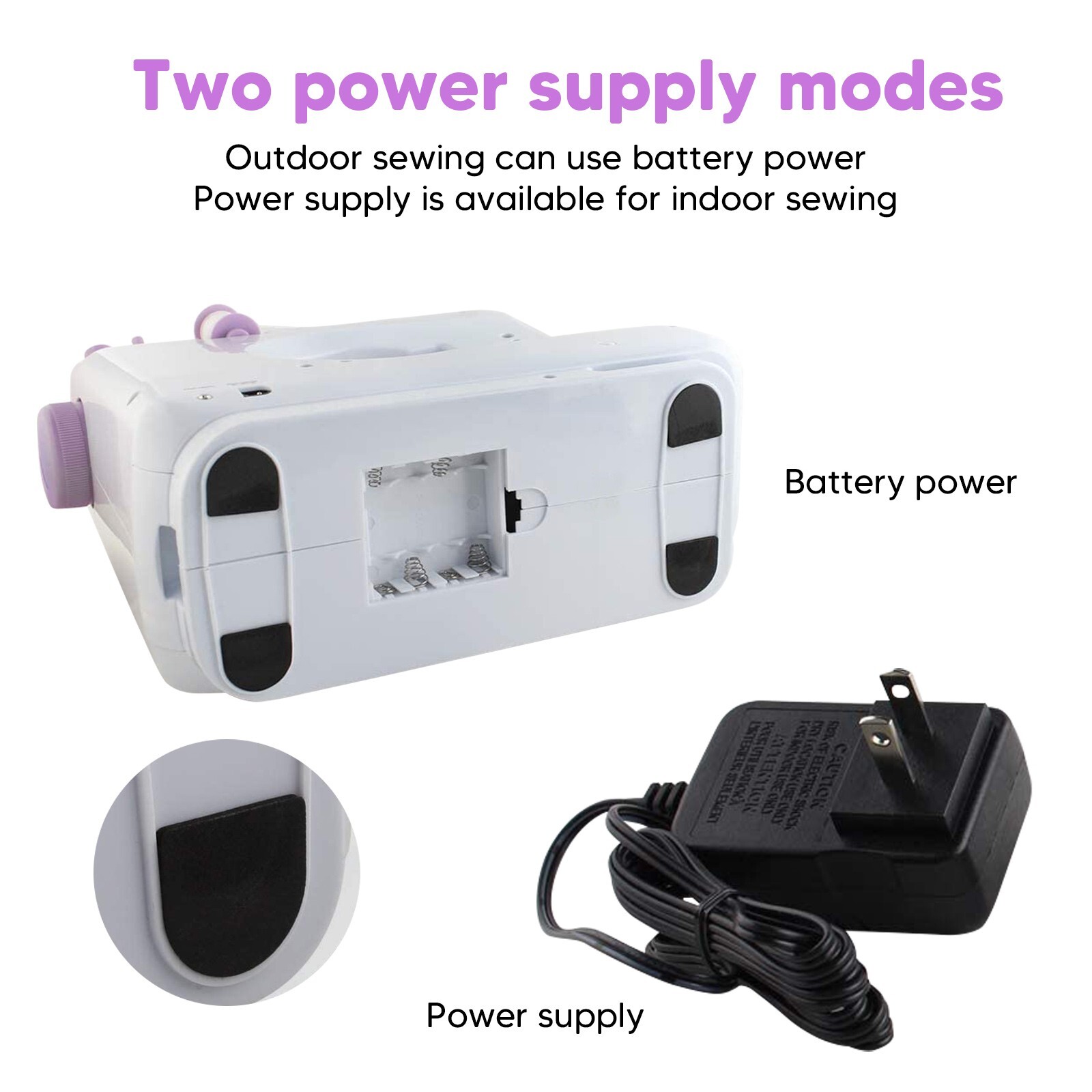 Electric Sewing Machine Portable Crafting Mending Machine 12 Built-In Stitches