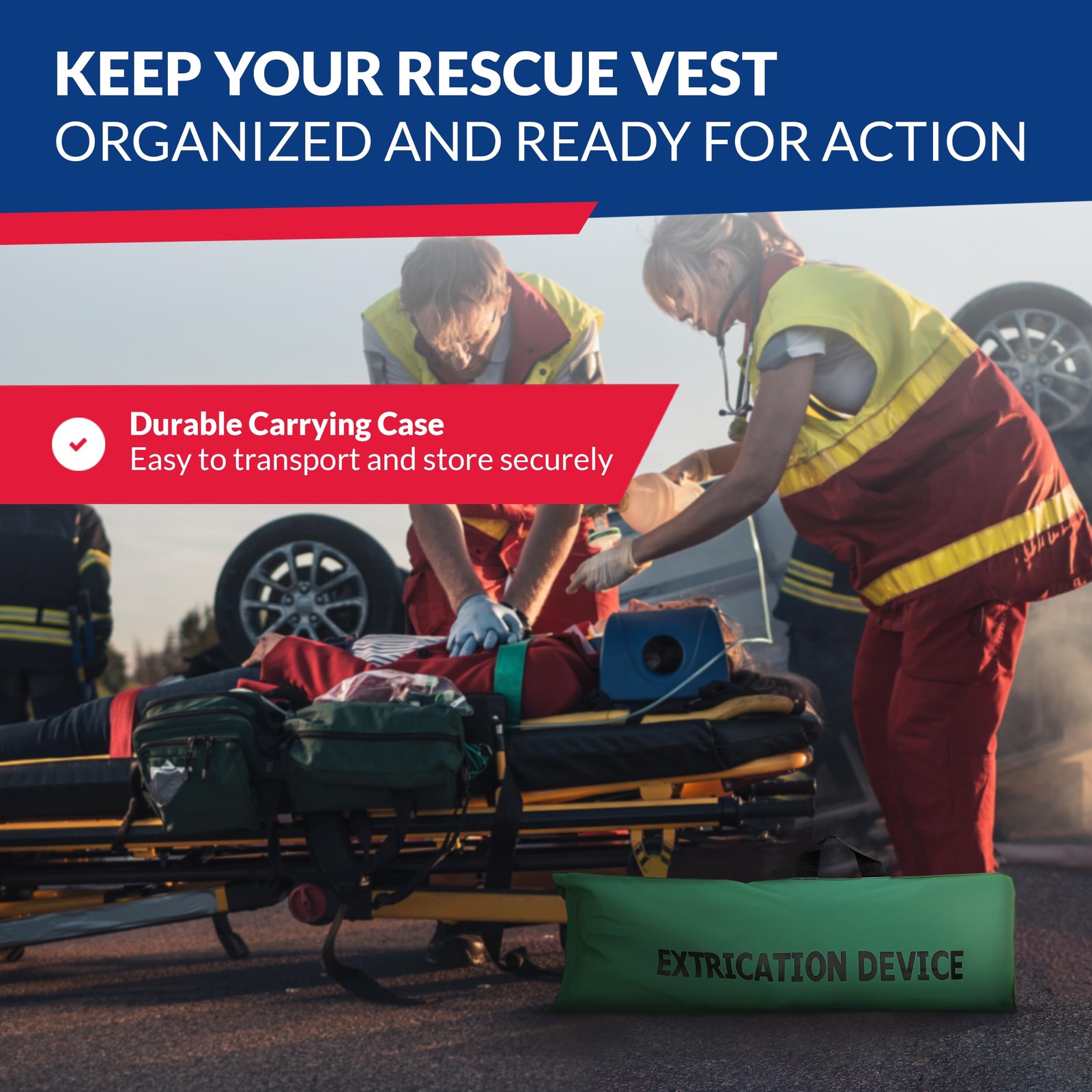 Extrication Device - Firefighter Extrication Jacket for Immobilizing Patients...