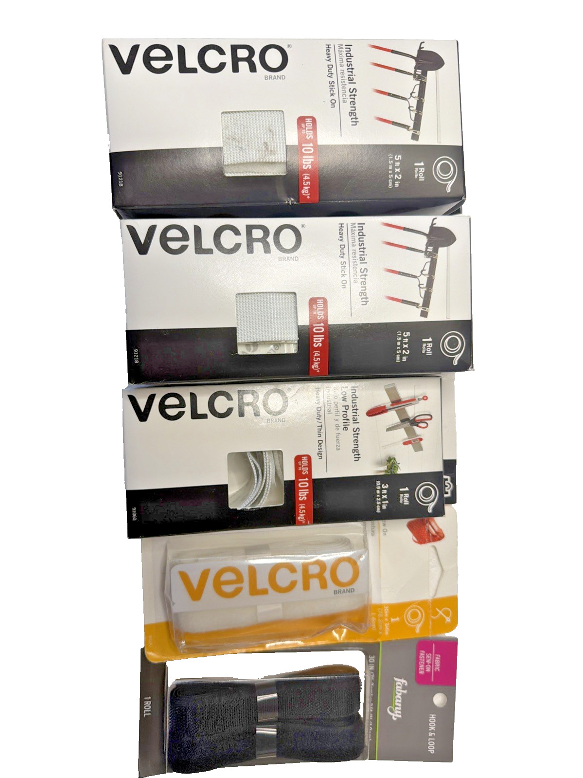VELCRO Brand & Fabany Hook Loop Rolls Heavy Duty & Sew On