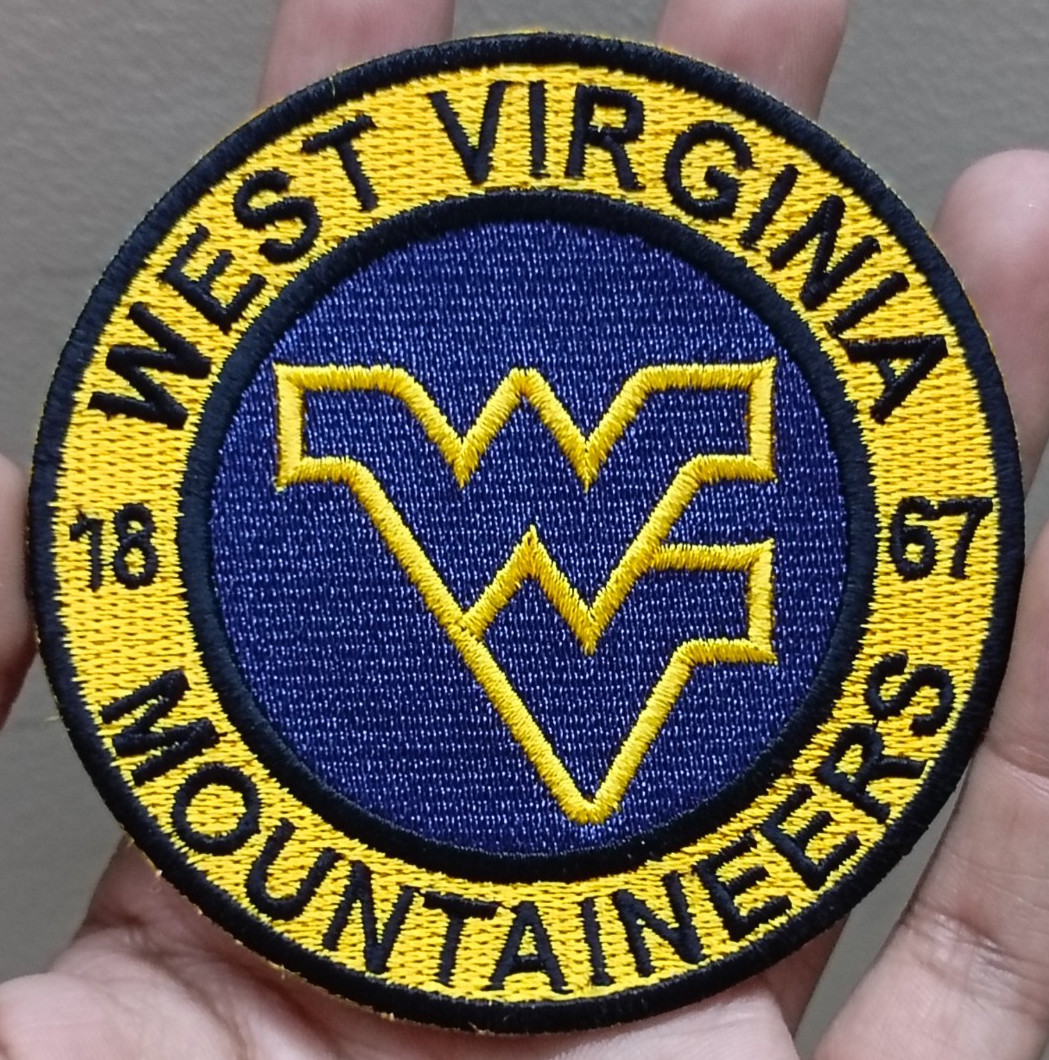 West Virginia Mountaineers NCAA Team Logo Iron On Patch-Sew Patch-Embroidered