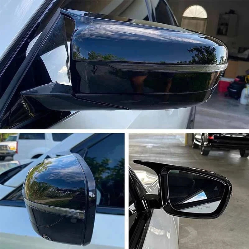 FOR BMW G30 G20 2017-2020 M STYLE GLOSSY BLACK REAR SIDE WING MIRROR COVER CAP