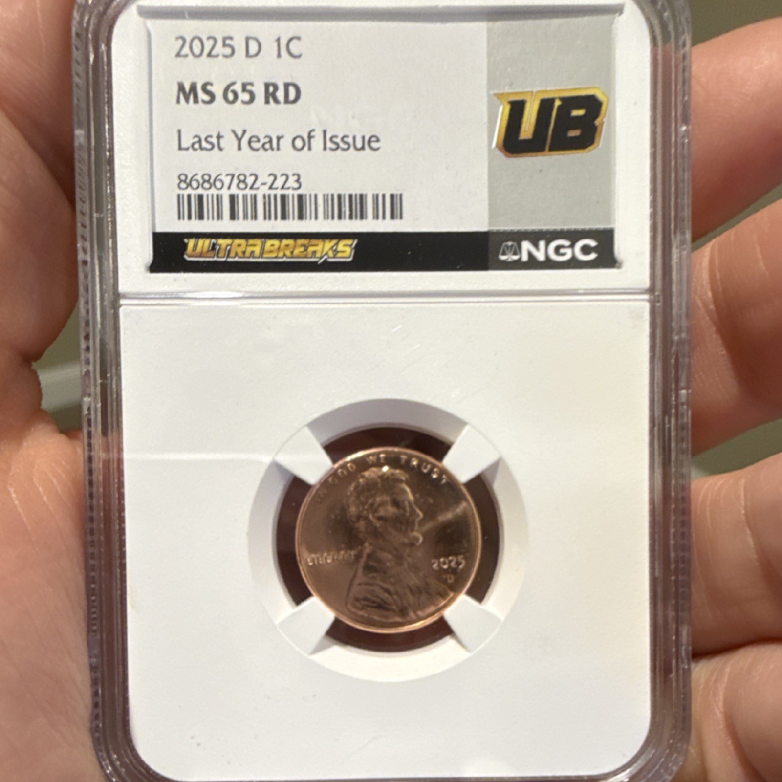 [Set Of 2] 2025 Lincoln Shield Small Cent / MS 65 RD NGC Last Year Of Penny!