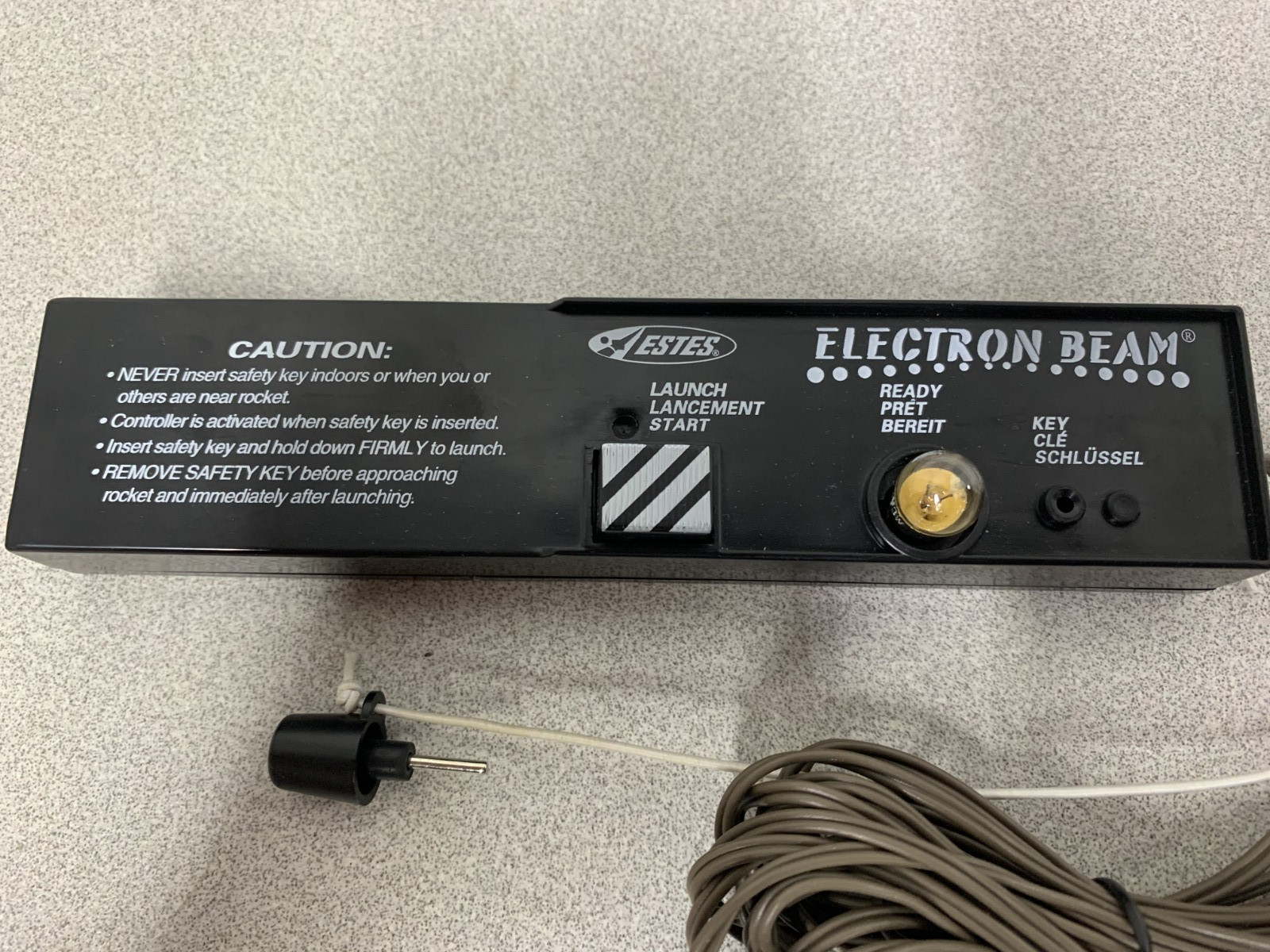 **Estes Electron Beam Launcher Push Button Rocket Control