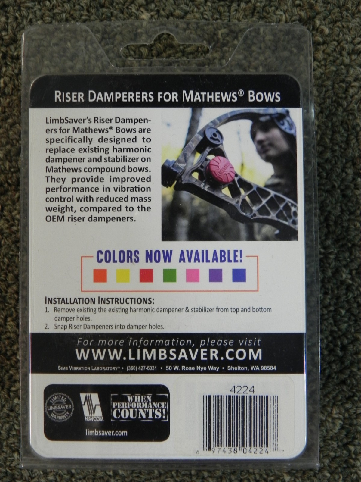 Limbsaver Riser Dampeners for Mathews Bows