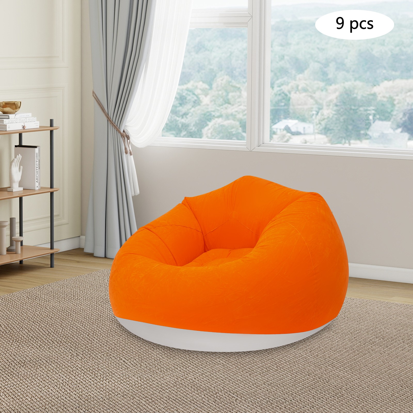 Modern Inflatable Chairs 9 Pcs Inflatable Sofa Inflatable Sofa for Homes Yards