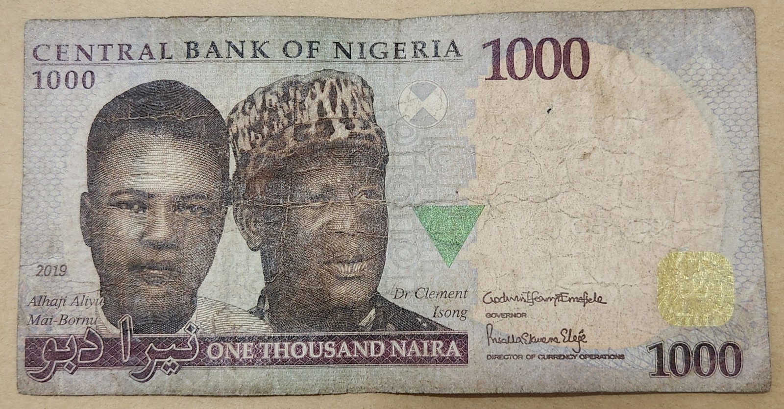 NIGERIA 🇳🇬 1000 NAIRA BANKNOTE 2019