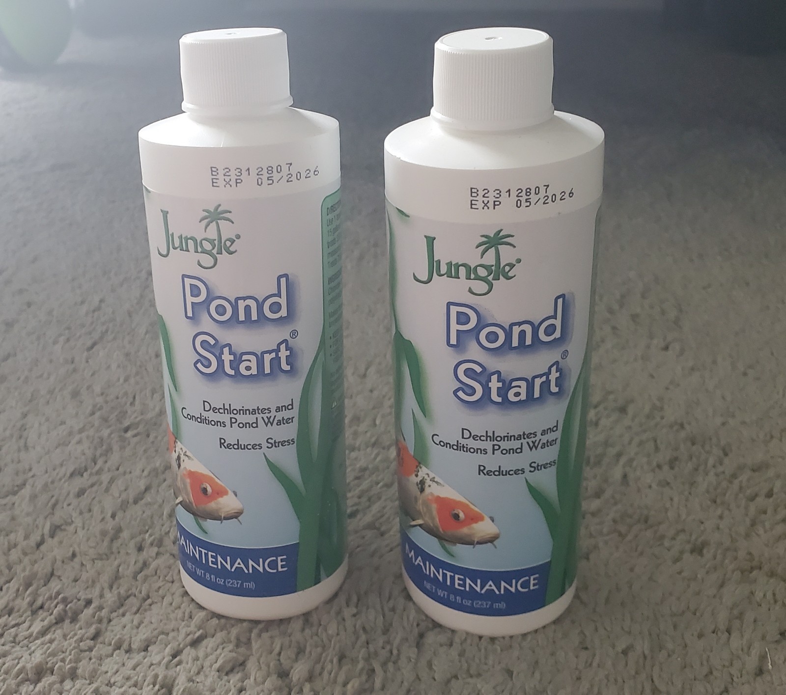 Jungle Pond Start Water Conditioner 8oz – Dechlorinates & Reduces Stress 2 Pack