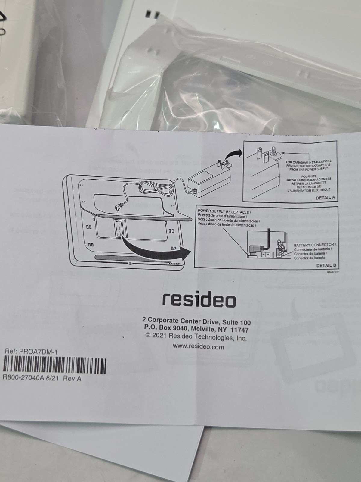 Resideo PROA7DM-1 Desk Mount Kit