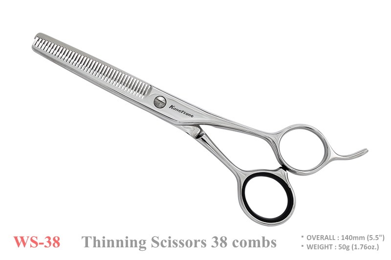 Kanetsune Seki Japan WS-38 AUS-8 Stainless Steel 140mm Hair Thinning Scissors