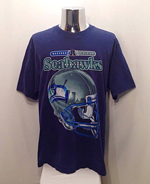 90s Seattle Seahawks Football Team NFL Remake Design T shirt HN5010