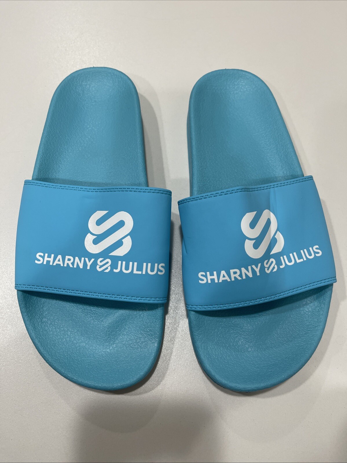 Sharny & Julius SJ Cloudsple Blue Slides Blue 44