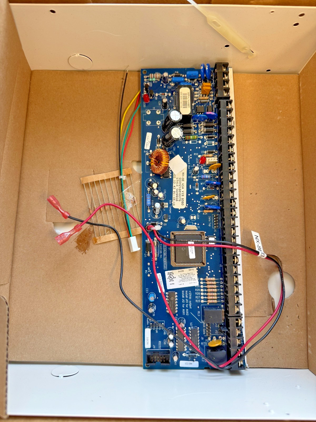 Interlogix GE Security NX-8E Alarm Control Panel Board & Enclosure KIT