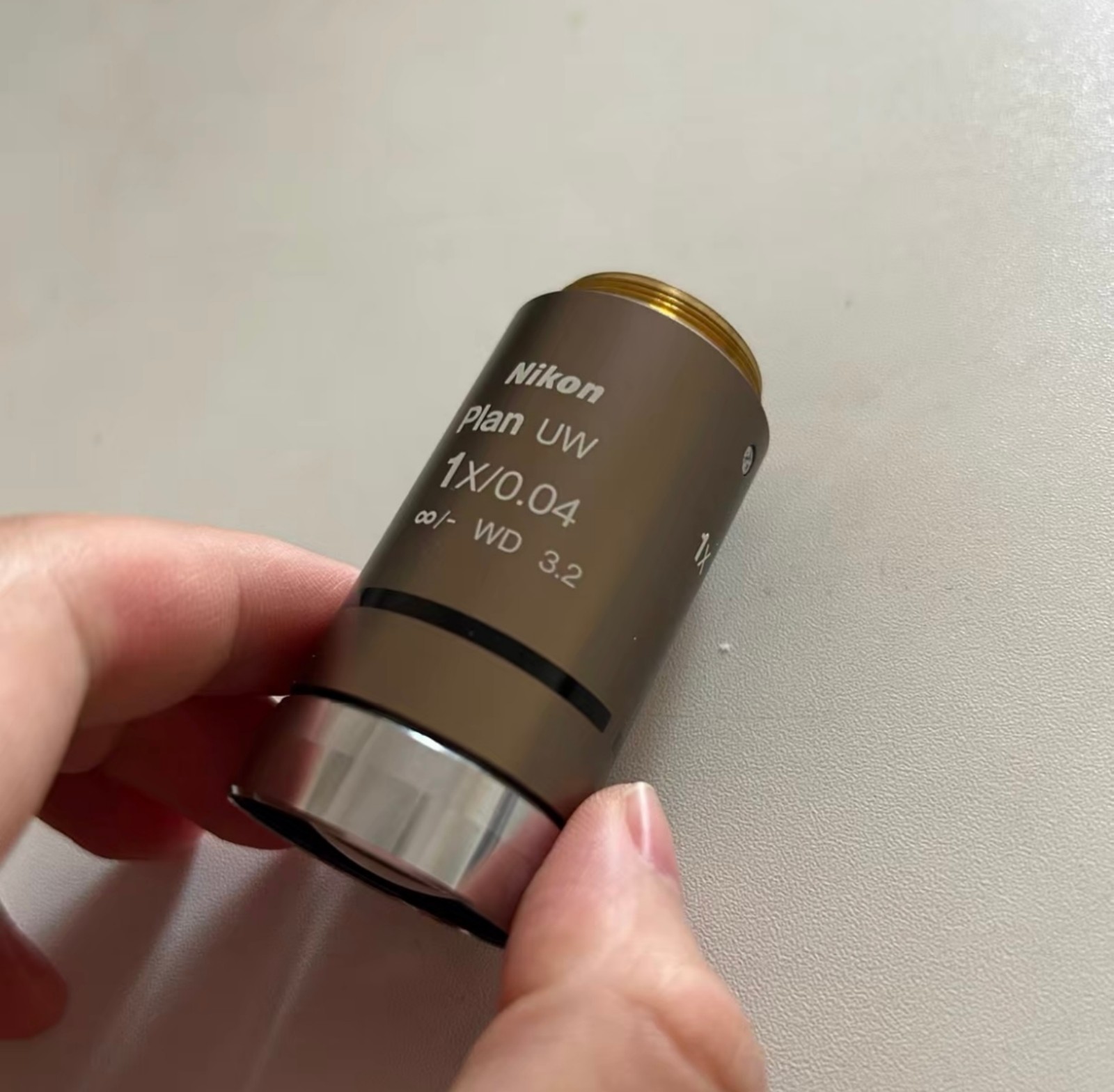Nikon Plan UW 1× Microscope objective WD 3.2 Infinity objective lens