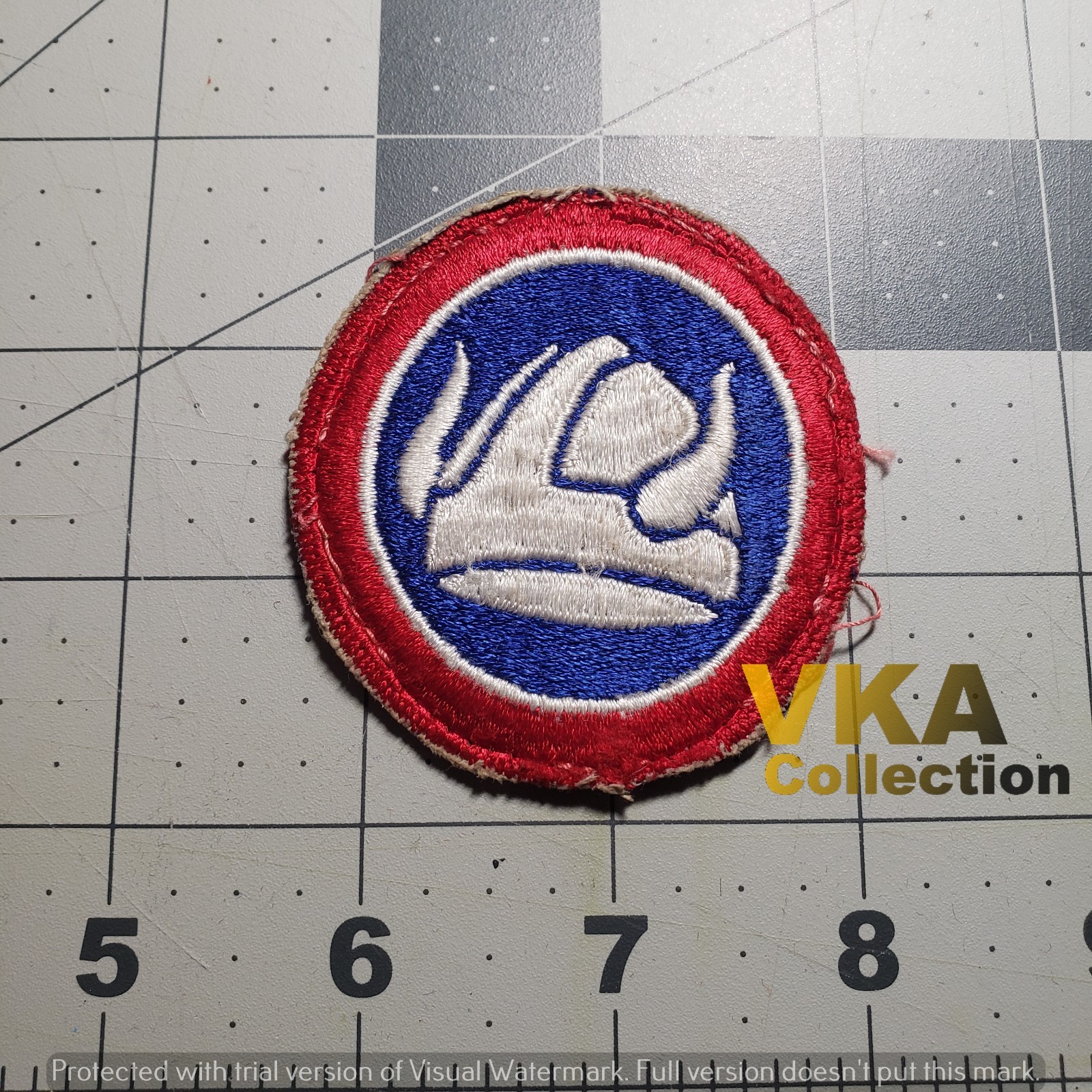 Cut Edge 47th ID Infantry Division Patch Uniform Removed
