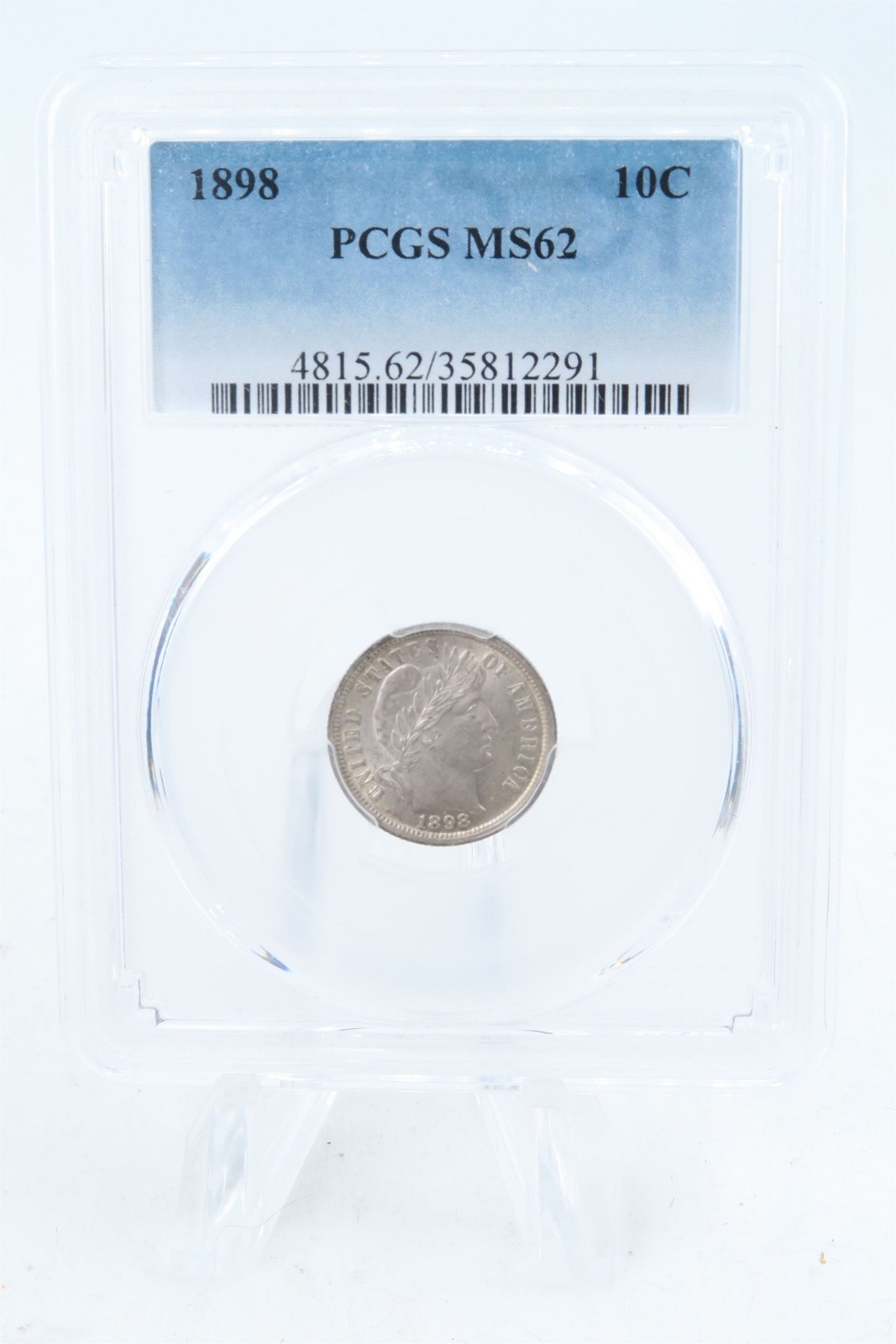 1898-P PCGS MS62 Barber Dime Business Strike 10C