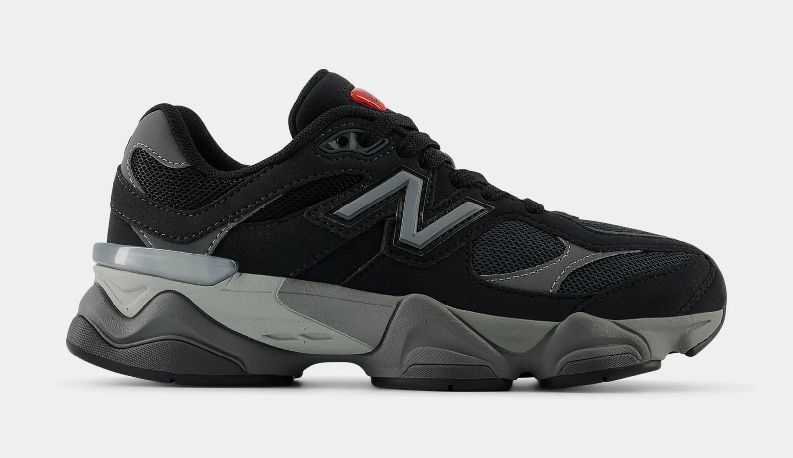BIG KIDS NEW BALANCE 9060 BLACK/GREY GC9060BK SNEAKER ATHLETIC NEW-SIZE 6.5-M