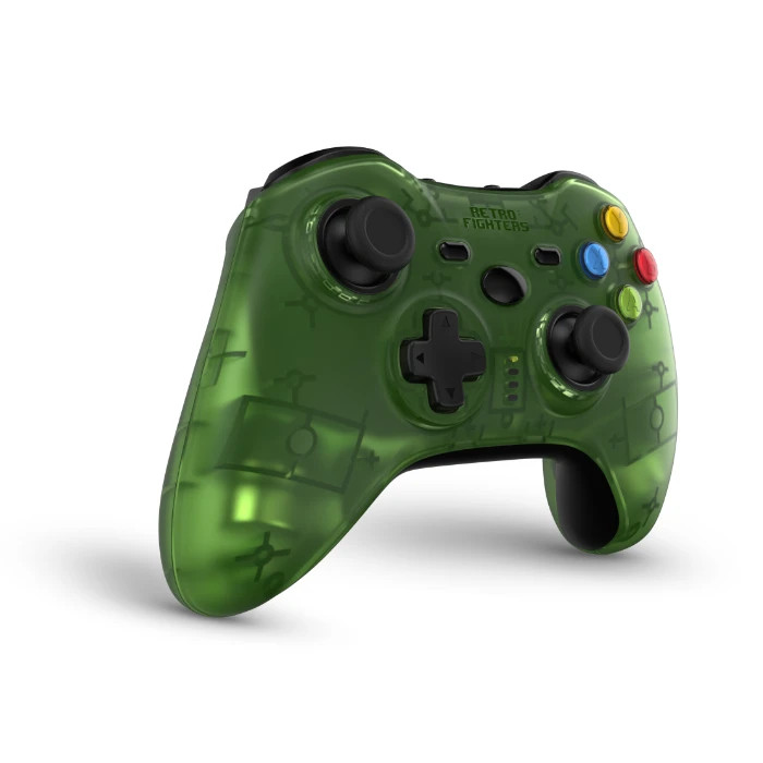 Retro Fighters Hunter 360 Wireless Controller- Green - for XBOX 360 and PC