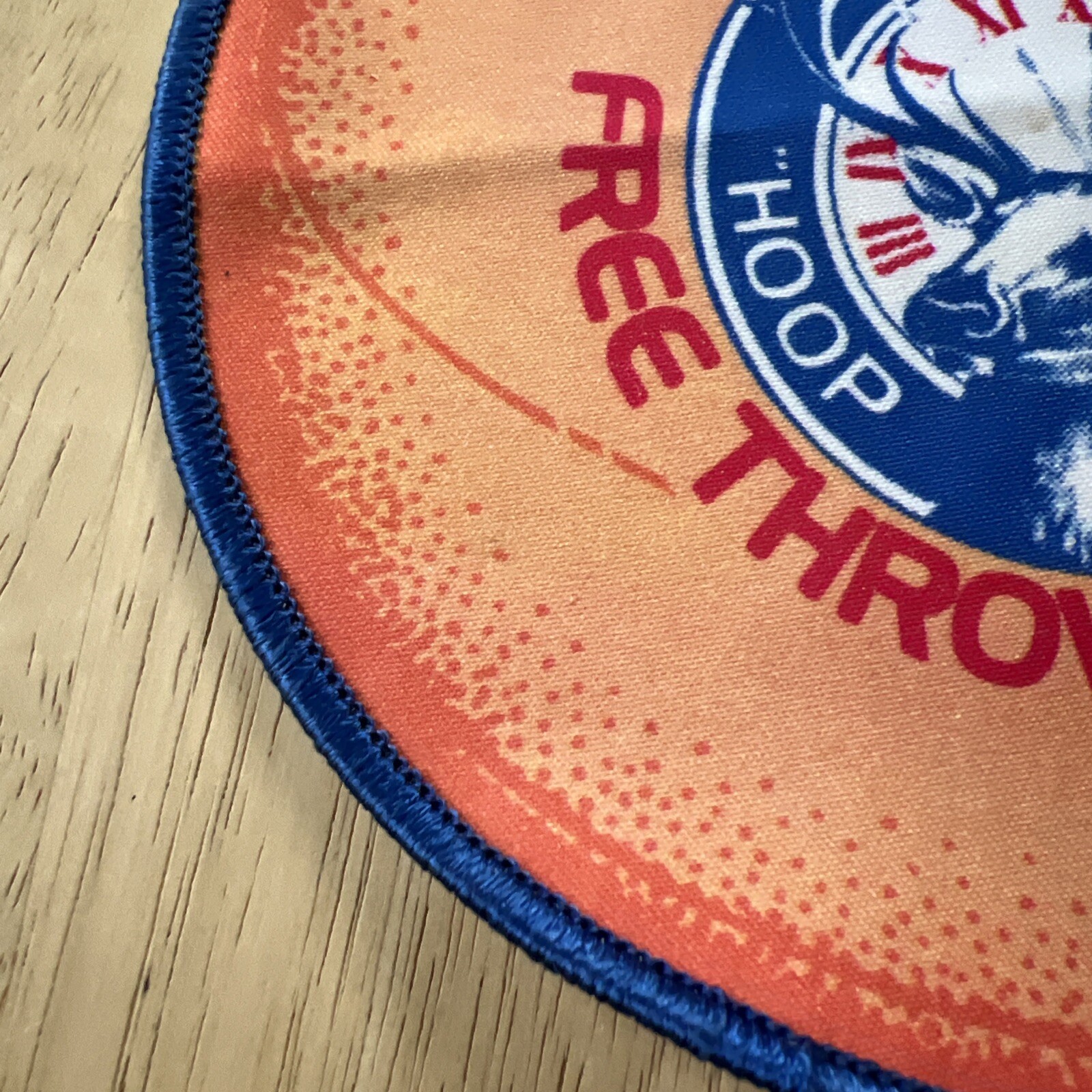 Vintage Elks national free-throw contest hoop shoot patch