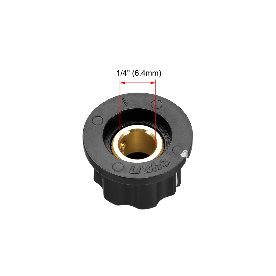 6.4mm Shaft Hole Potentiometer Control Rotary Knobs Effect Pedal Knobs Black