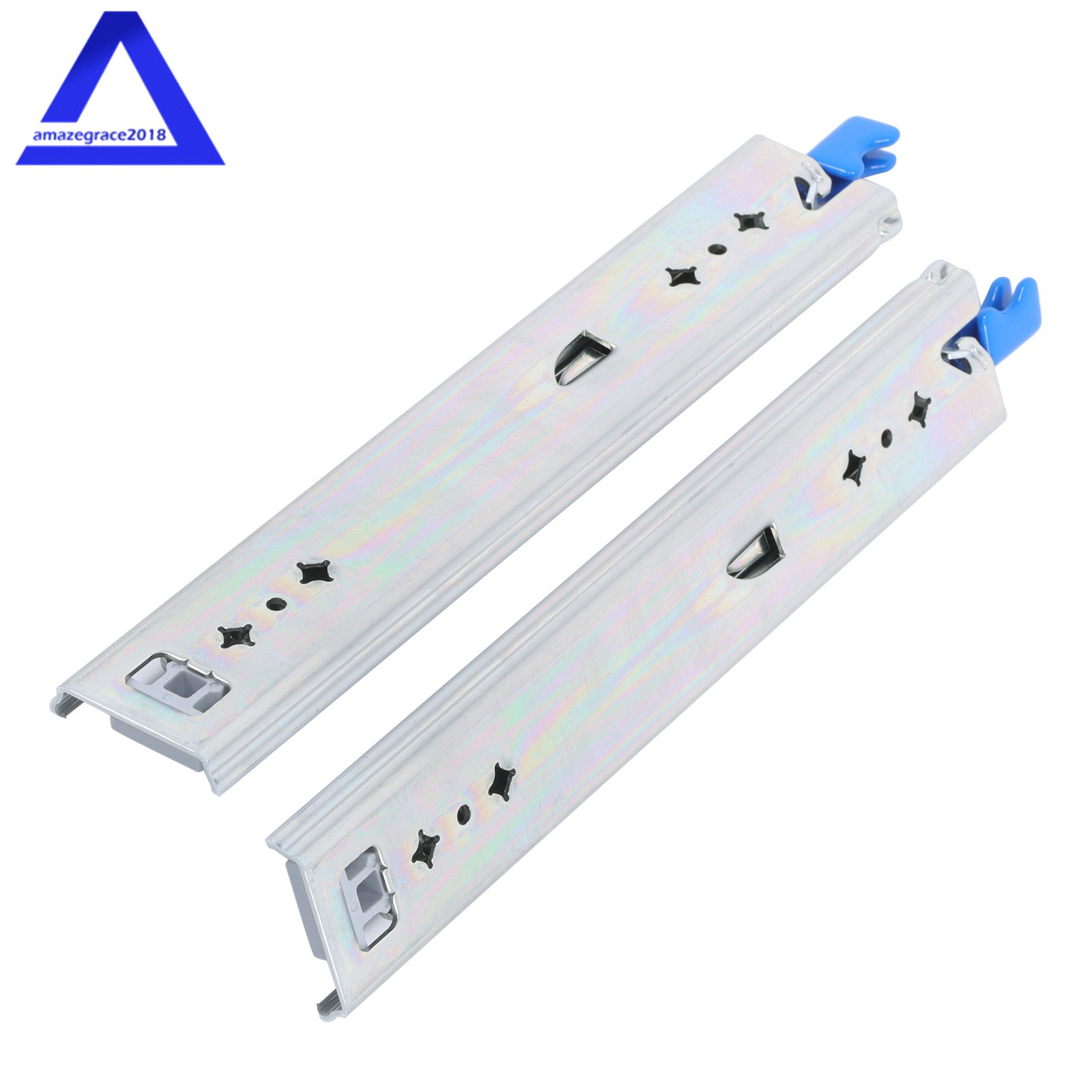 1 Pair With Lock Heavy Duty Drawer Slides 12 Inch 250 Lbs Extension Rails Rail