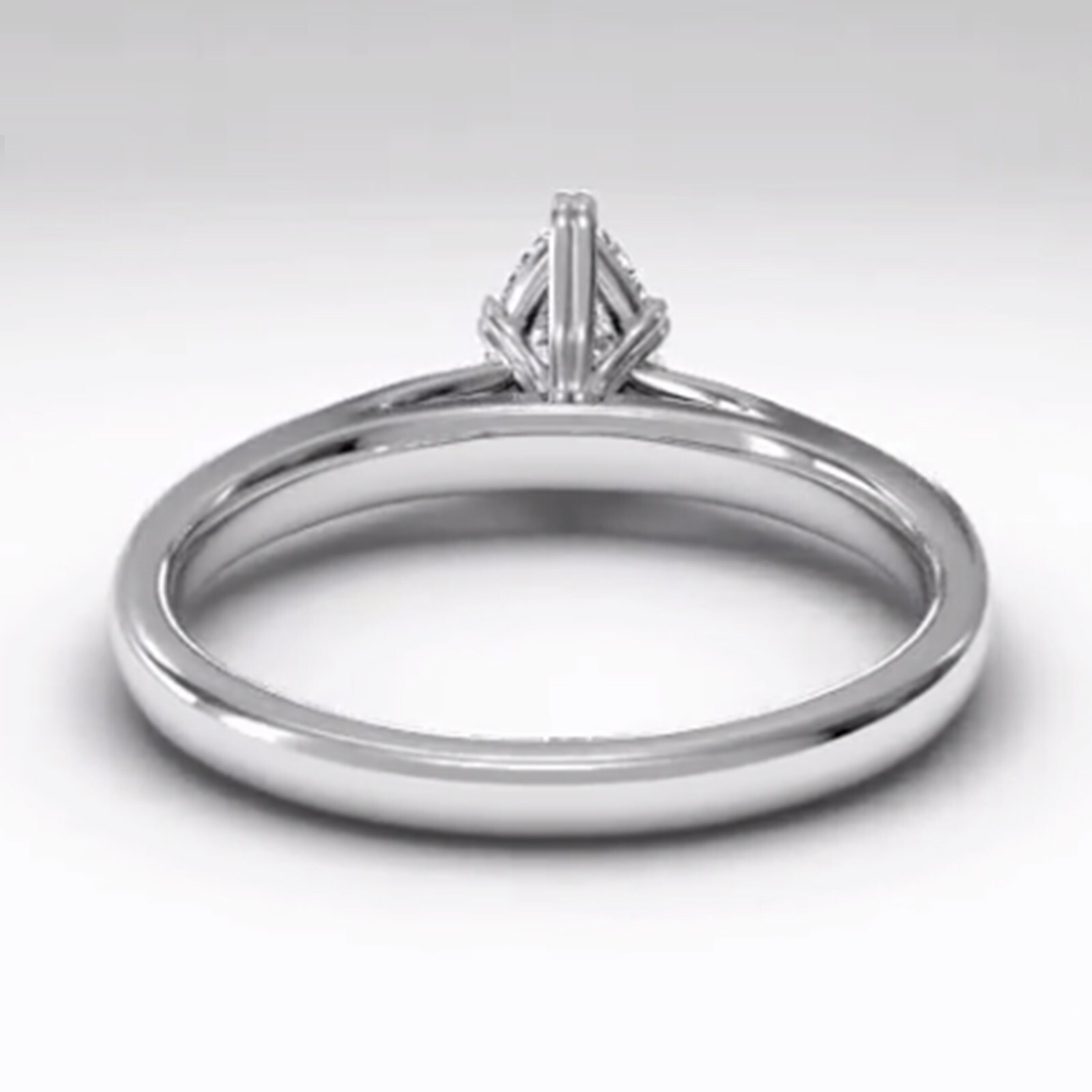 2.00 Ct Pear Cut Lab Created Diamond Engagement Ring 14K White Gold Size 8