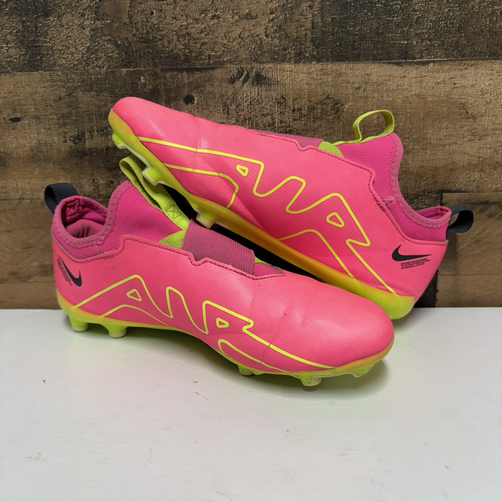 Nike Zoom Vapor 15 Academy FG MG - Pink - Kids size 6y - DJ5617-605