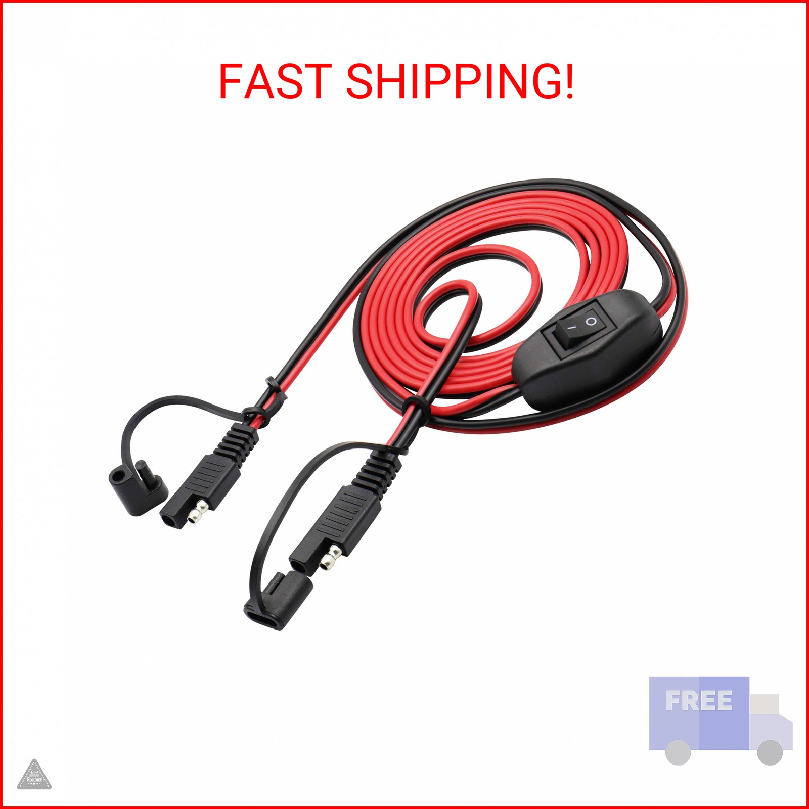 AAOTOKK SAE Extension Cable 16 AWG Wire Harness 12V-24V DC SAE to SAE Cable with