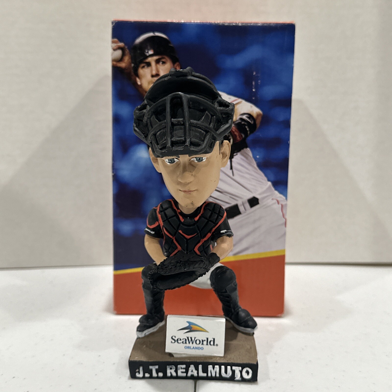 2017 J.T. REALMUTO #21  MIAMI MARLINS CATCHER SGA BOBBLEHEAD IN BOX