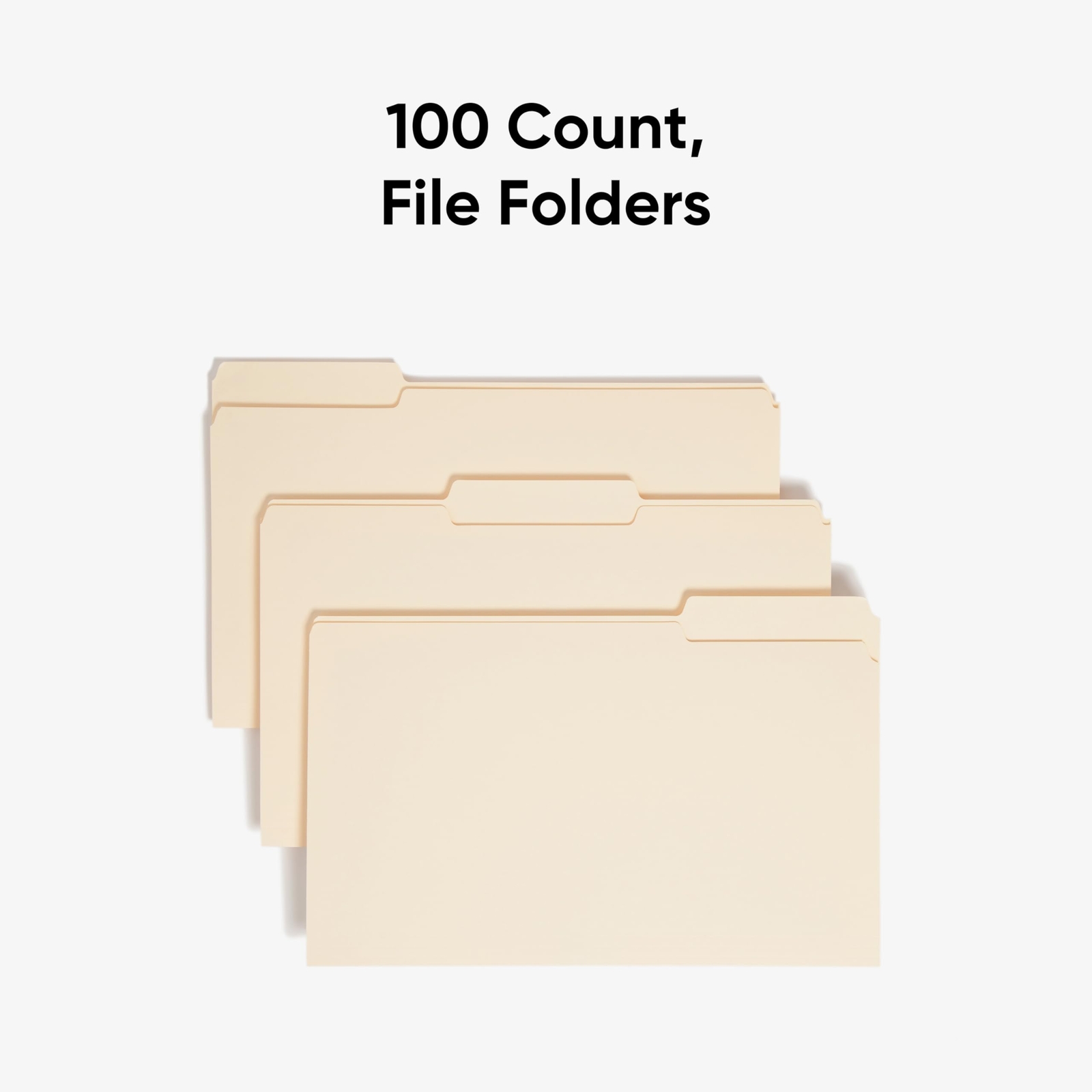 Smead Legal File Folders Set of 100 Expandable 1/3 Cut Tabs Manila 14.5 x 9.5