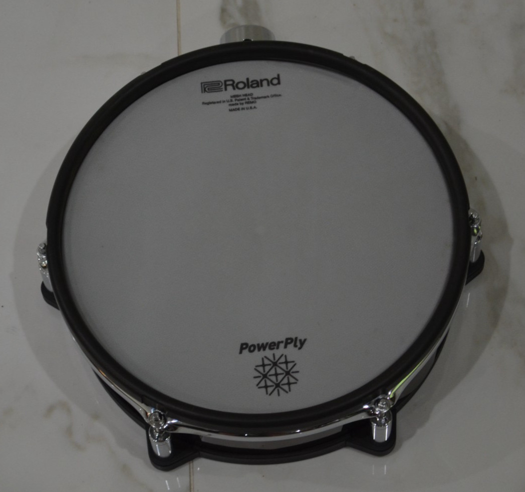 Roland PD-128-BC V-Pad 12" Dual Trigger Chrome Mesh Drum Pad  Clean