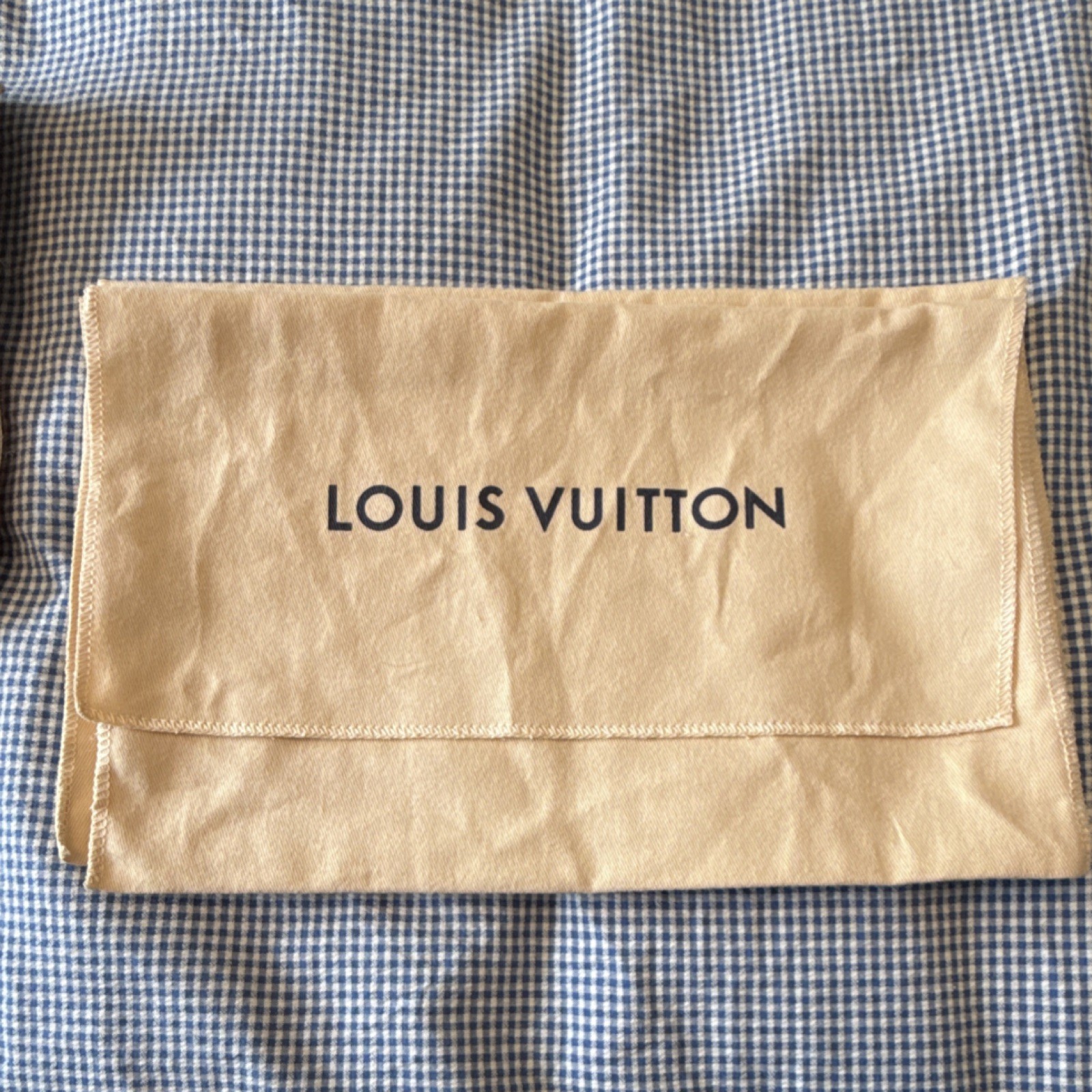 Louis Vuitton Beige Dustbag AUTHENTIC 12” L X 8” H