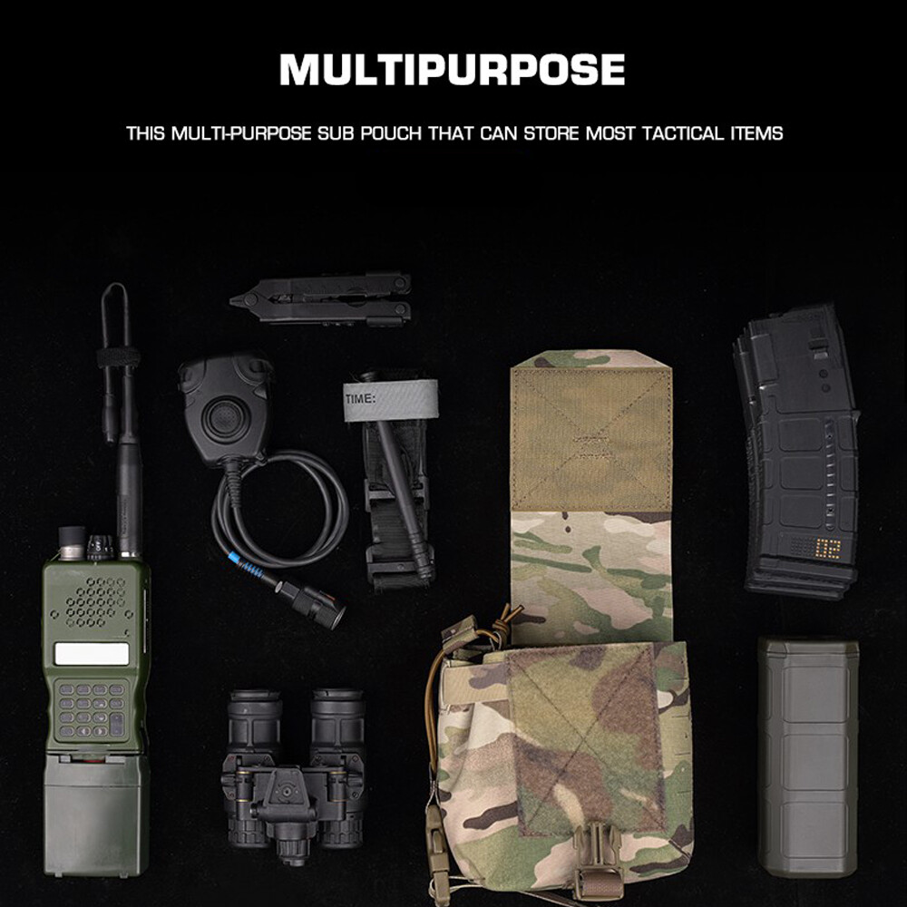 Wosport Tactical Molle Pouch Large Multifunctional Admin Sub Pouch Mag Storage