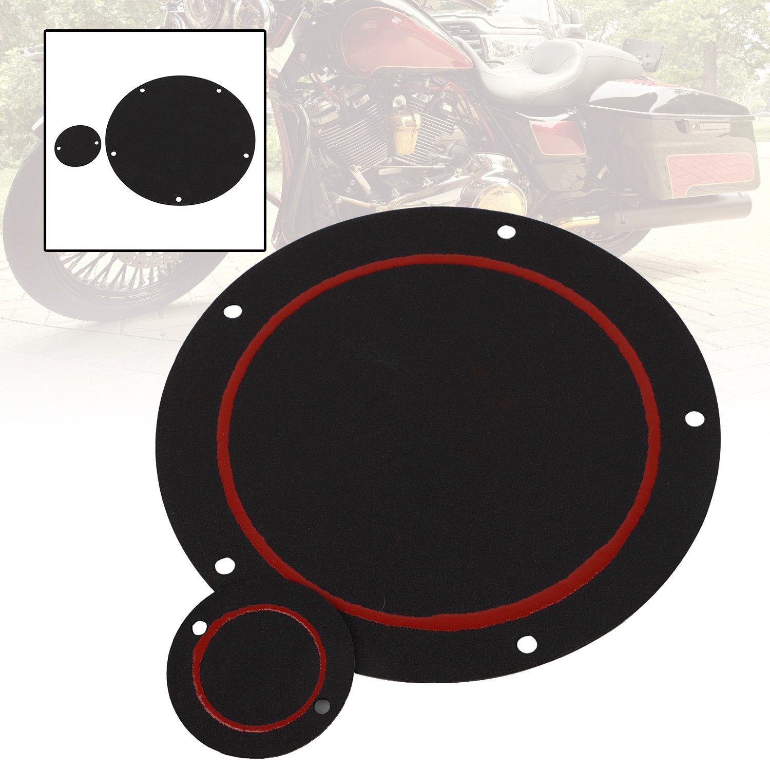 Black Derby Timing Timer Cover Gasket Fit For Harley Touring Road King 2016-2023
