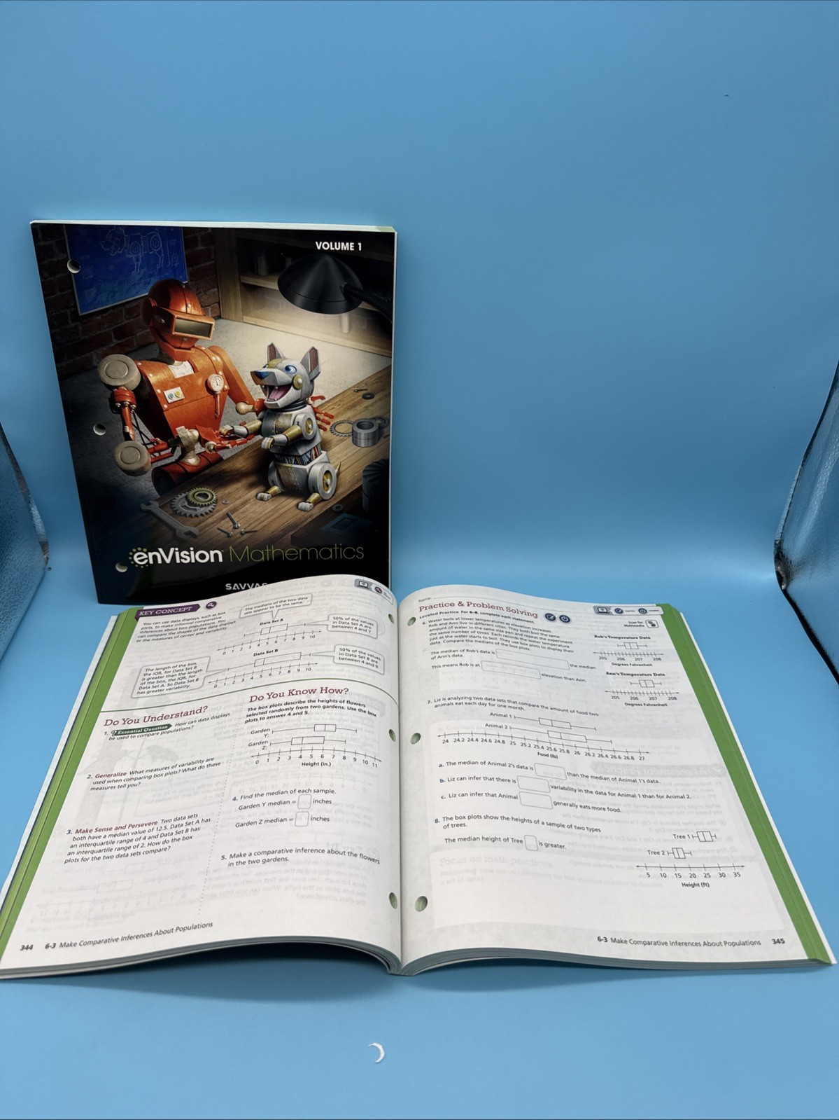 Savvas enVision Mathematics Grade 7 Student Volume 1 & 2 - 7th Grade Math NEW