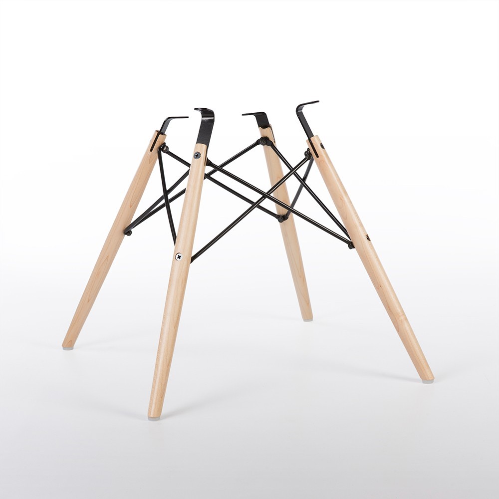 Maple Eames DSW Chair Replacement OEM Base for Side or Arm Fiberglass Chairs