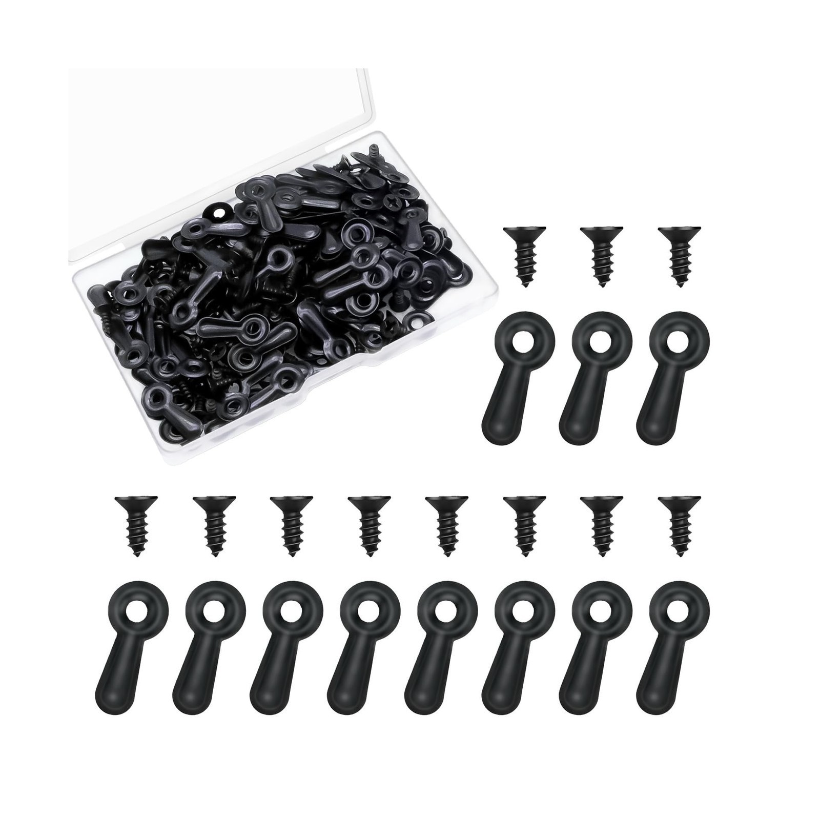 120Pcs Picture Frame Backing Clips Turn Button Screws Hardware Kit