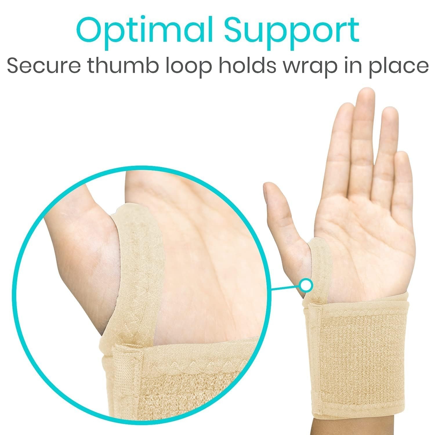 Vive Wrist Wrap Braces (2 Pack) - Tendonitis Support for Carpal Tunnel Arthri...