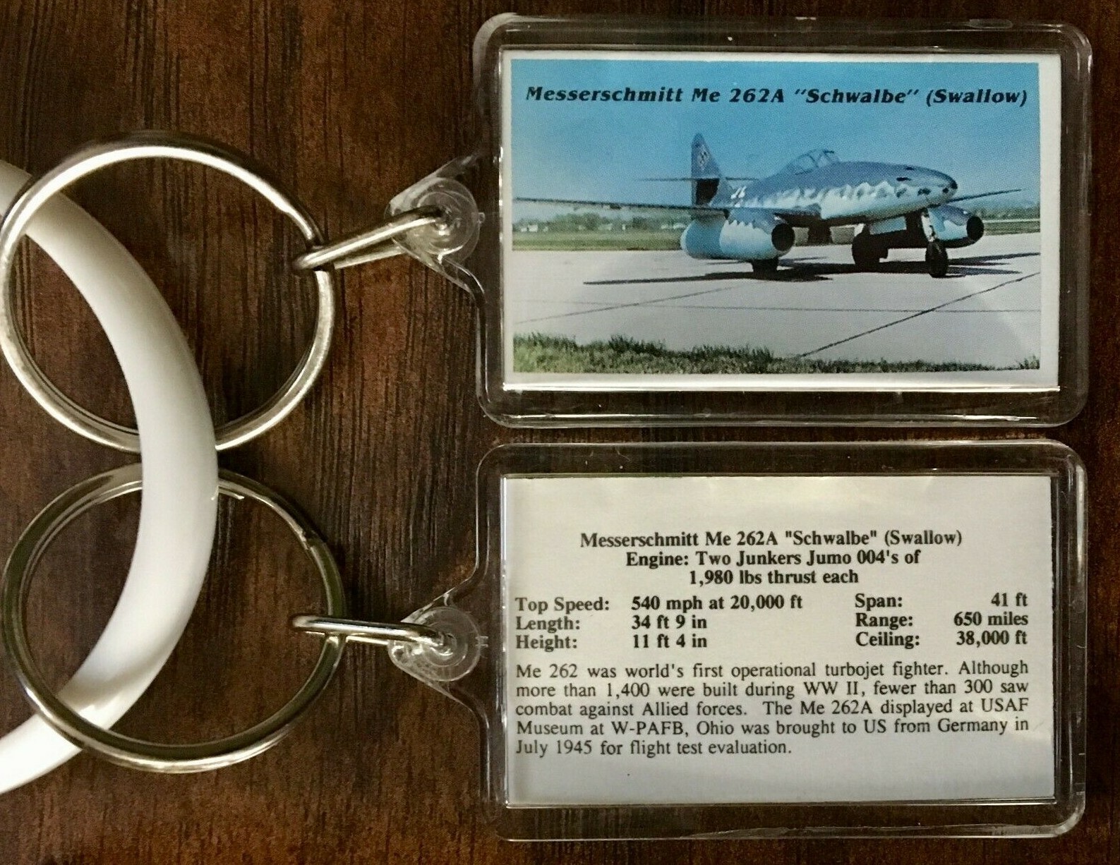 Messerschmitt Me 262-A Schwalbe Swallow Airplane Aircraft USAF Air Force Museum
