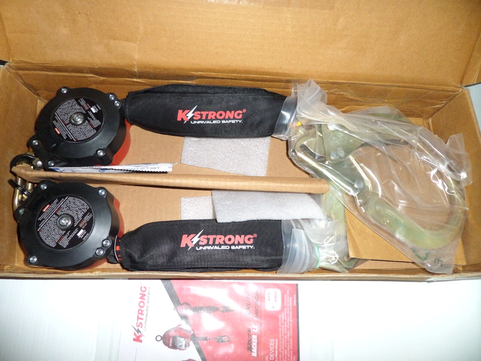 ⭐NEW IN BOX⭐ KStrong UFS354002DKIT Duel 6' Micron SRL Assembly with Rebar Hooks