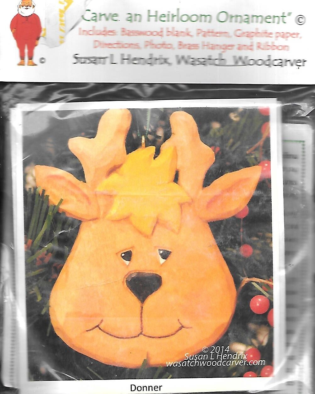 Wasatch Woodcarver - Heirloom Ornament Kit - Donner - NIP