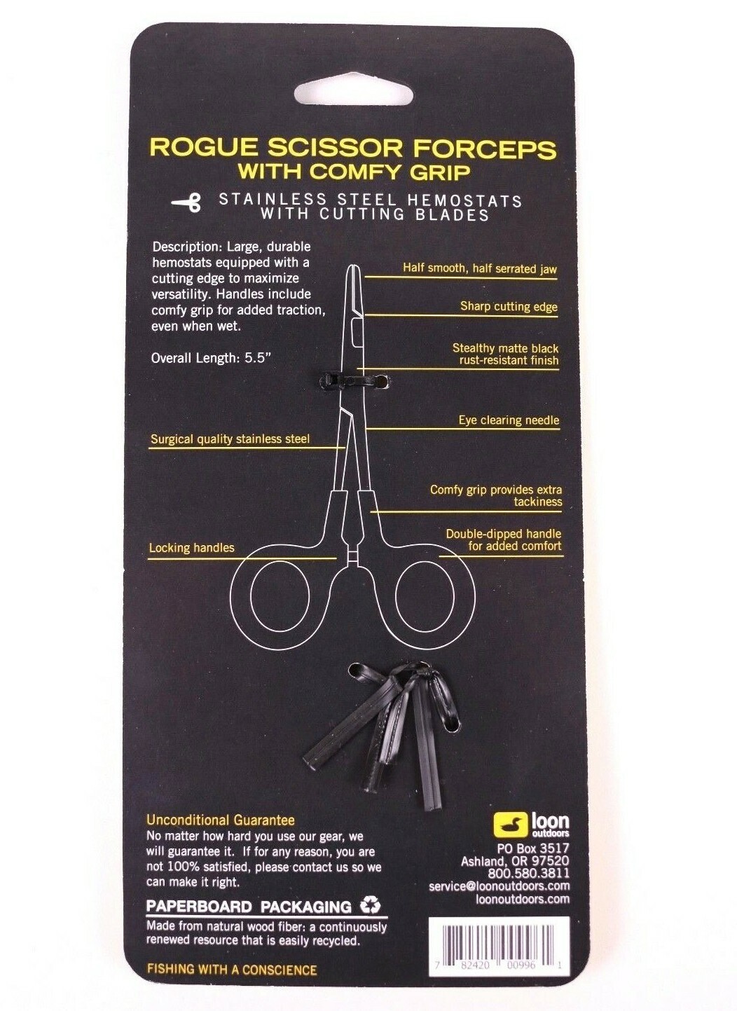 Loon Outdoors Rogue Scissor Forceps with Comfy Grip - FREE SHIPPING