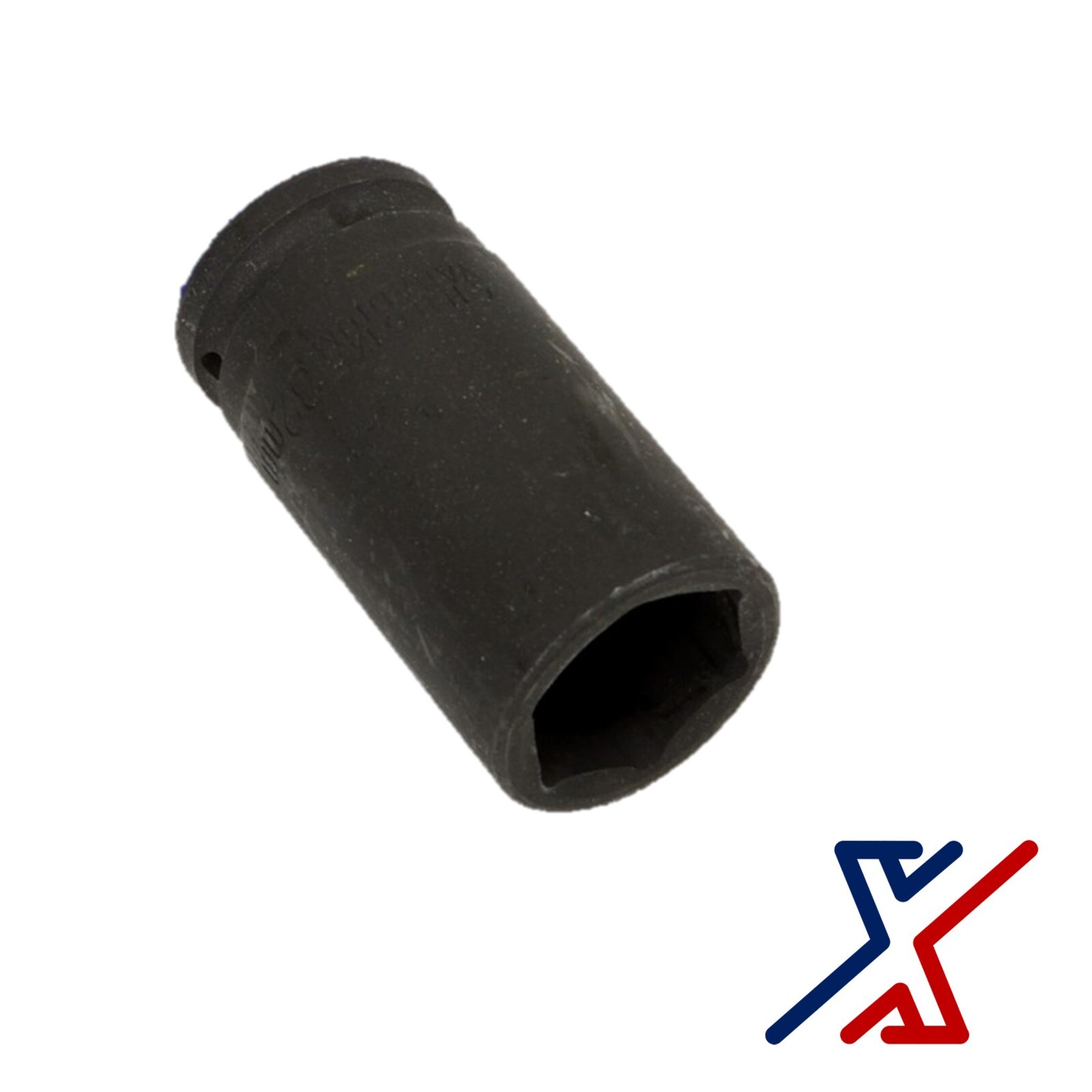 27 mm. x 1/2" Drive, 6 Point Deep Impact Socket, Spindle Axle Nut by X1 Tools